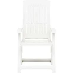 vidaXL Chaises inclinables de jardin lot de 2 Plastique