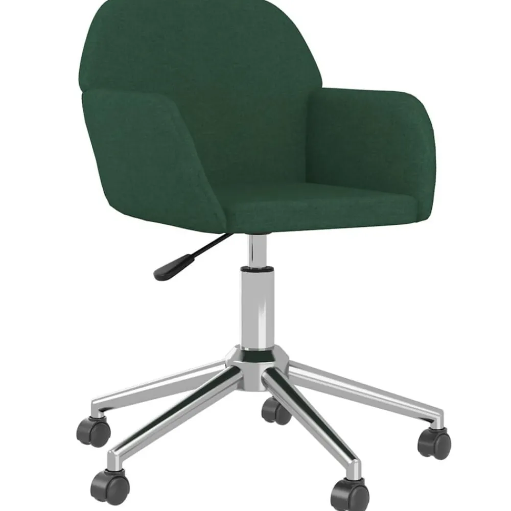 vidaXL Chaises pivotantes à manger lot de 2 tissu