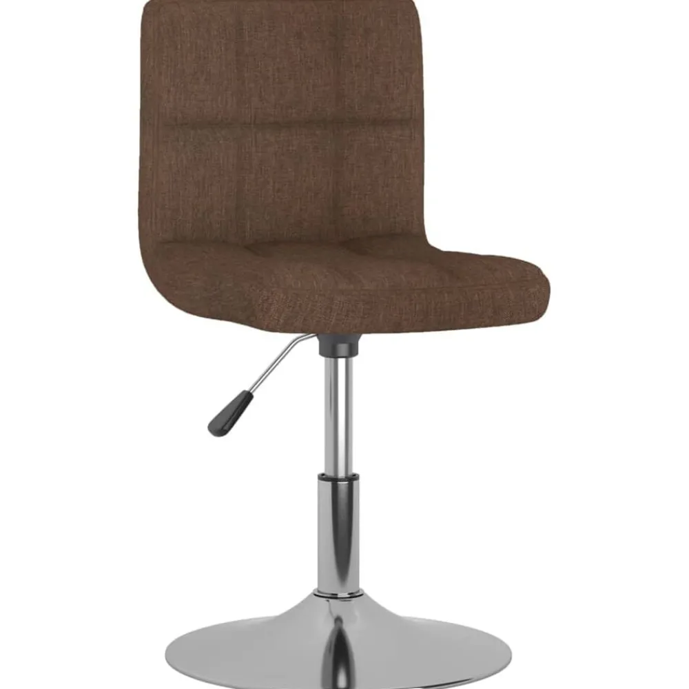Fauteuils Et Chaises-vidaXL Chaises pivotantes à manger lot de 2 tissu Marron