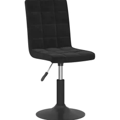 Fauteuils Et Chaises-vidaXL Chaises pivotantes à manger lot de 2 velours Noir