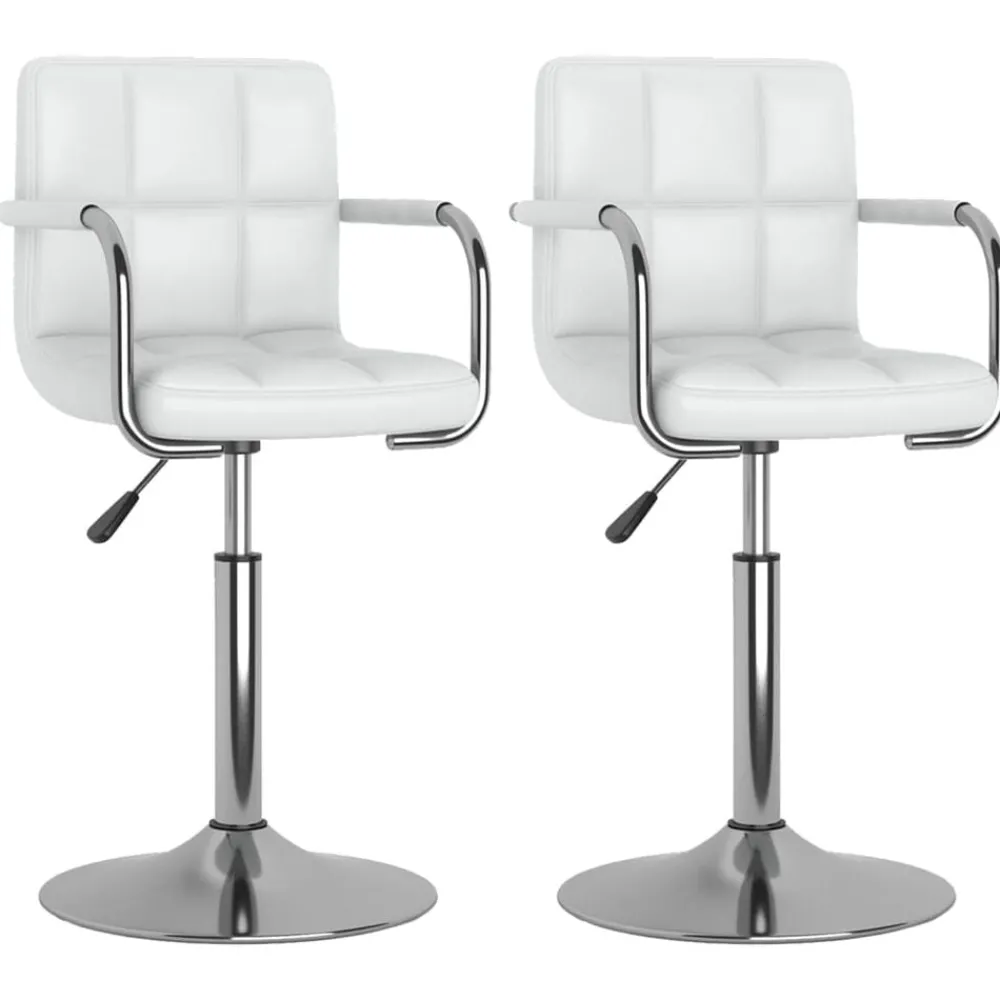 vidaXL Chaises pivotantes à manger lot de 2 similicuir