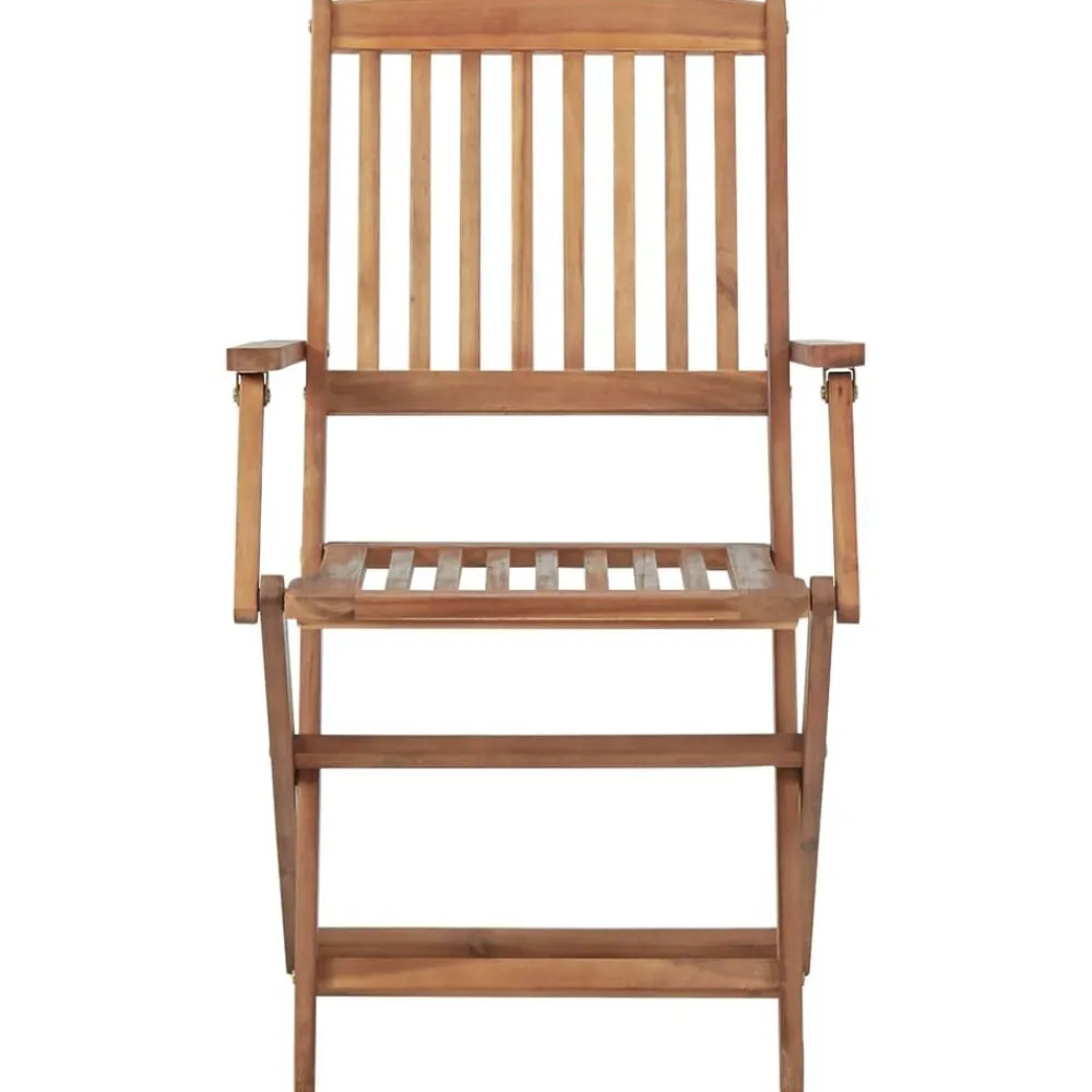Mobilier De Jardin-vidaXL Chaises pliables d'extérieur lot de 2 Bois d'acacia solide