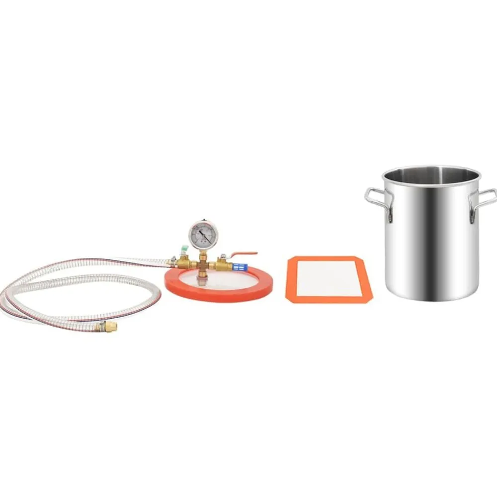 vidaXL Chambre à vide Inox 5,5 L
