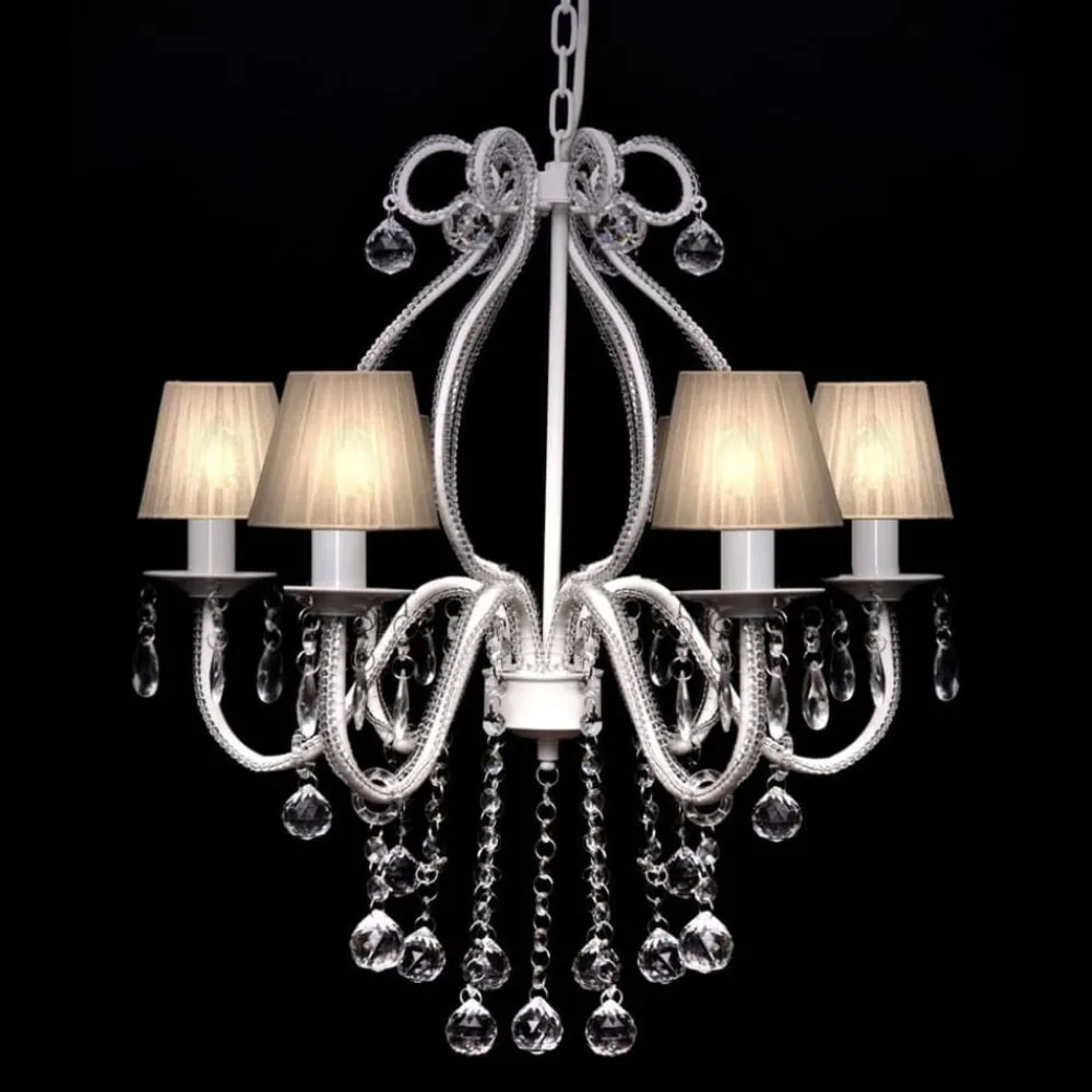 vidaXL Chandelier avec 2300 cristaux Blanc