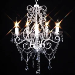 Luminaires-vidaXL Chandelier avec 2800 cristaux E14