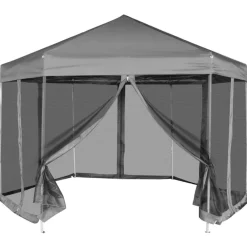 vidaXL Chapiteau hexagonal avec 6 parois latérales 3,6x3,1 m
