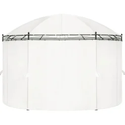 Pelouses & Jardins-vidaXL Chapiteau 530x350x265 cm Blanc crème