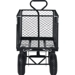 Outils-vidaXL Chariot à main de jardin 350 kg Noir