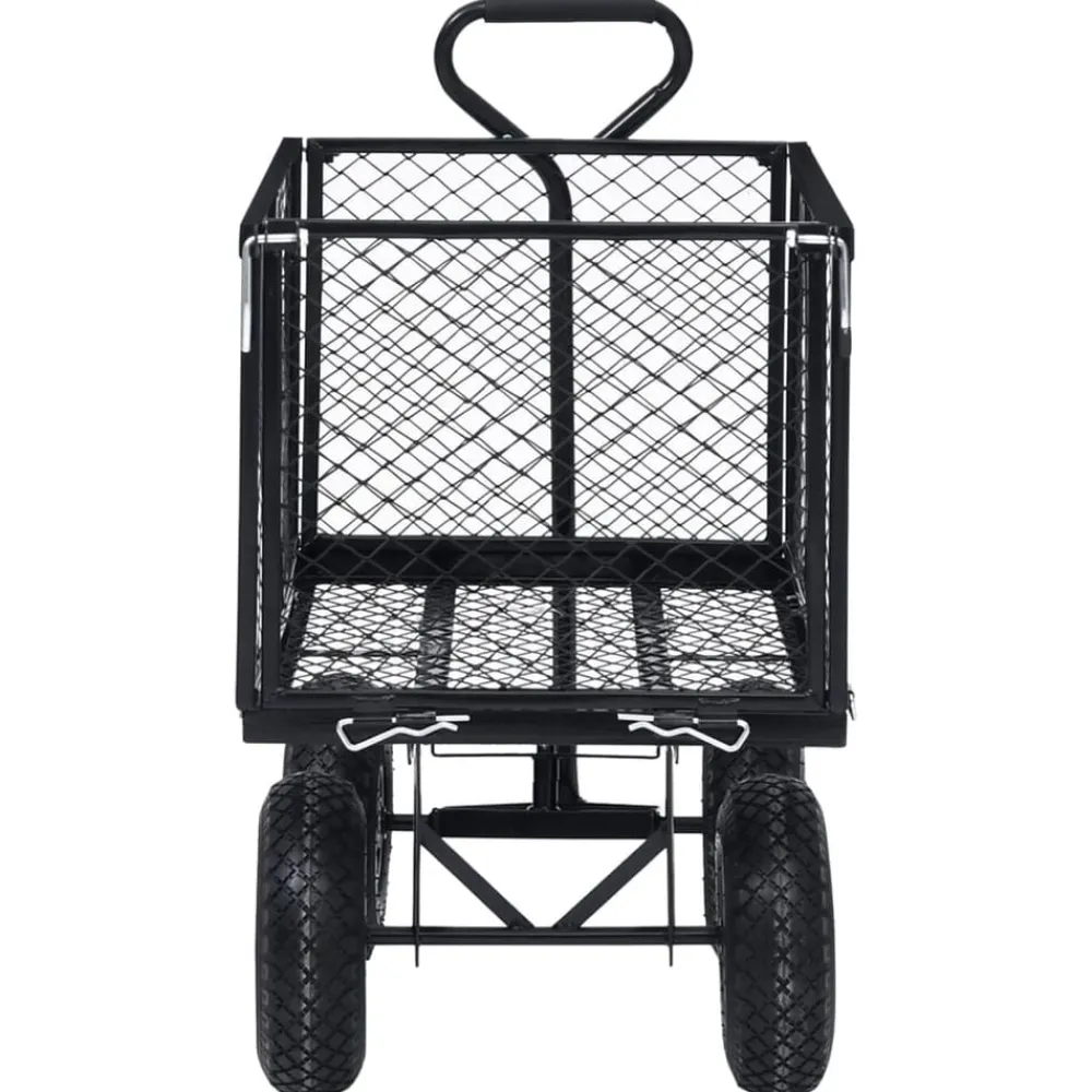 Outils-vidaXL Chariot à main de jardin 350 kg Noir