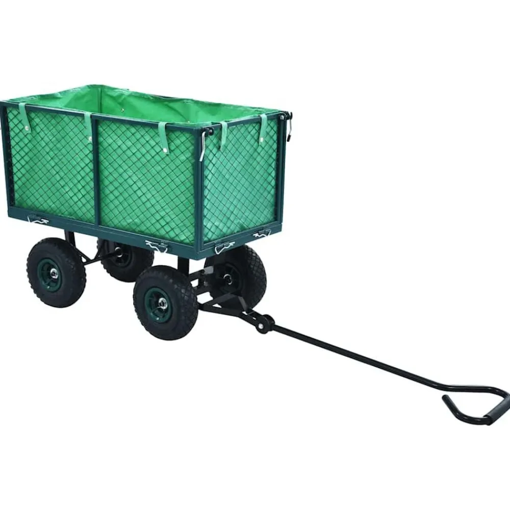 Outils-vidaXL Chariot à main de jardin 350 kg Vert