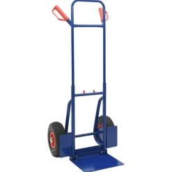 Outils-vidaXL Chariot à main extensible et Rouge 49,5 x 53 x 114 cm Bleu