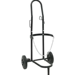 Outils-vidaXL Chariot à main Noir et Rouge 49 x 49 x 101 cm Acier