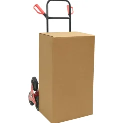vidaXL Chariot à main Noir et Rouge 64,5 x 49,5 x 114 cm Acier