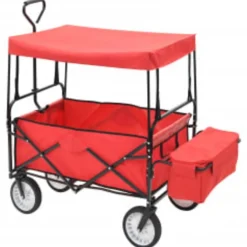 vidaXL Chariot à main pliable avec toit Acier