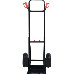 vidaXL Chariot à main télescopique 200 kg Noir et rouge