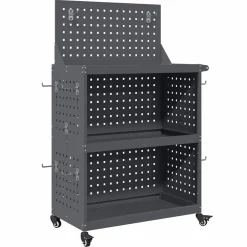 vidaXL Chariot à outils avec étagère 65 x 35 x 111 cm