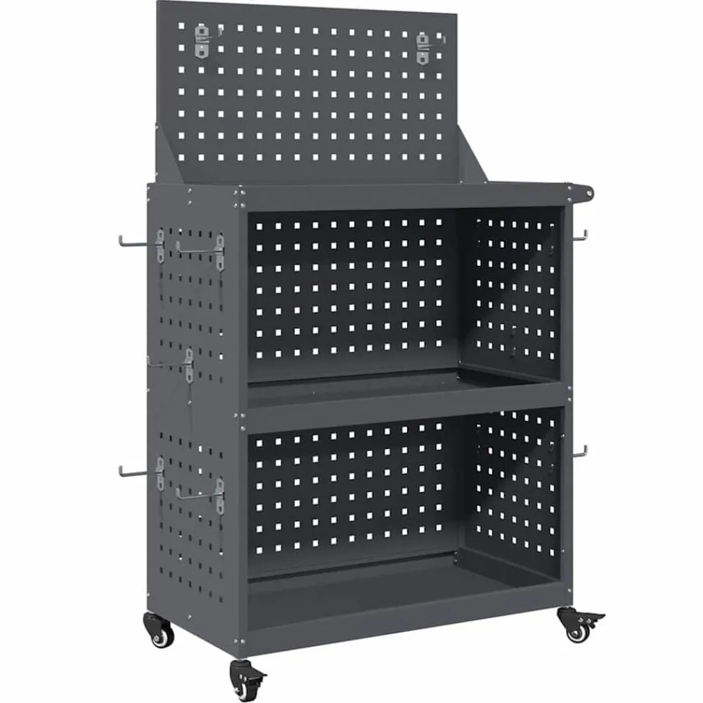 vidaXL Chariot à outils avec étagère 65 x 35 x 111 cm