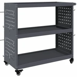 vidaXL Chariot à outils avec étagère 75 x 35 x 73 cm