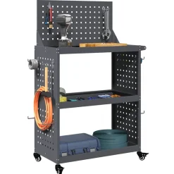 vidaXL Chariot à outils avec étagère 65 x 35 x 111 cm