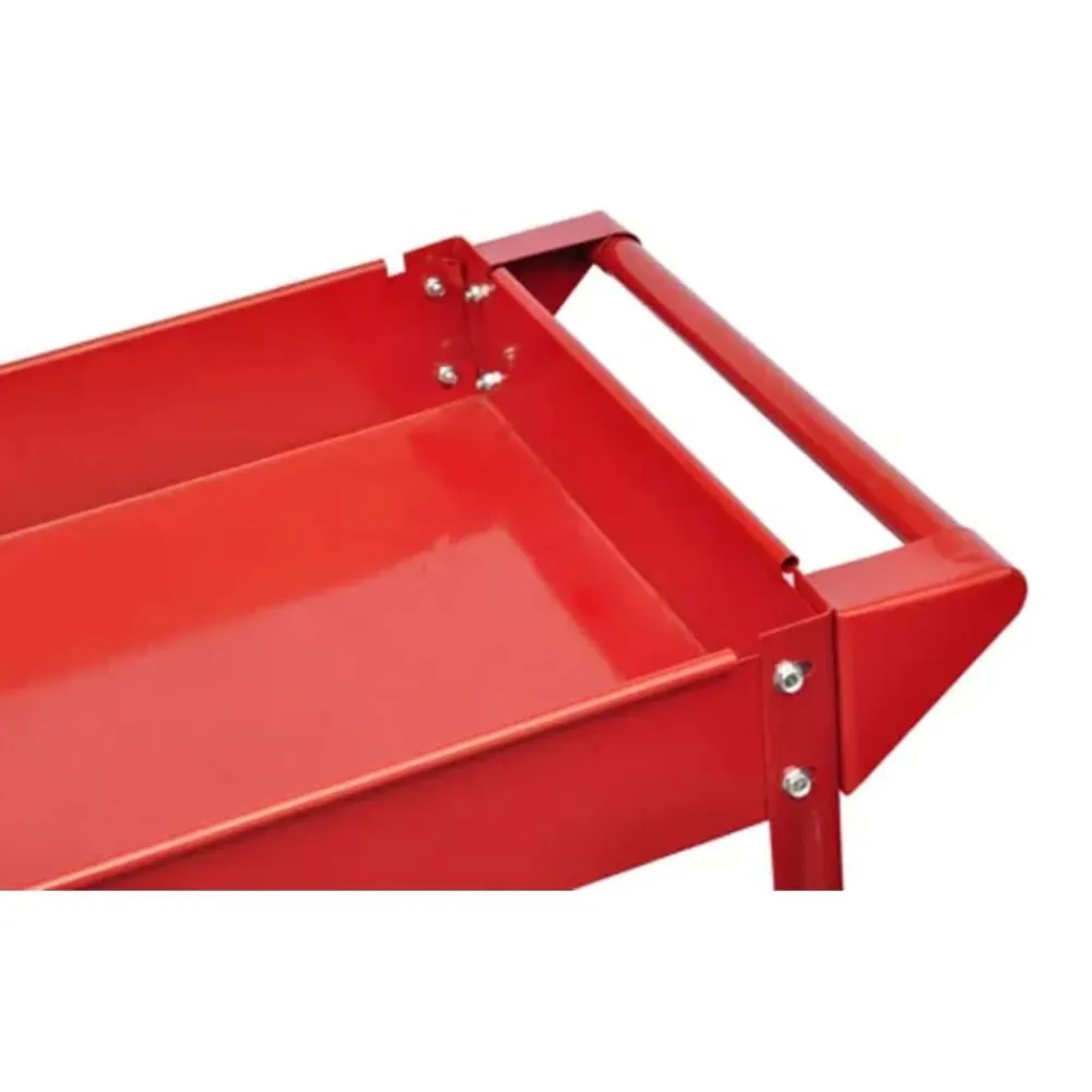 vidaXL Chariot à outils d'atelier 100 kg rouge