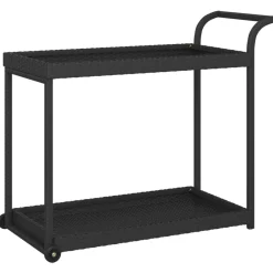 vidaXL Chariot de bar 100x45x83 cm Résine tressée