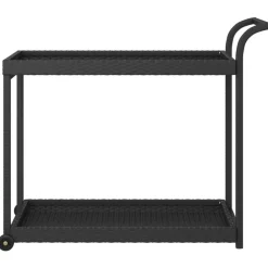 vidaXL Chariot de bar 100x45x83 cm Résine tressée