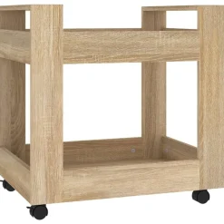 vidaXL Chariot de bureau Chêne sonoma 60x45x60 cm Bois d'ingénierie