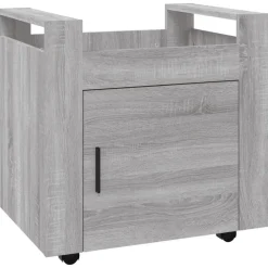 Chariots & Îlots-vidaXL Chariot de bureau 60x45x60 cm Bois d'ingénierie Sonoma gris