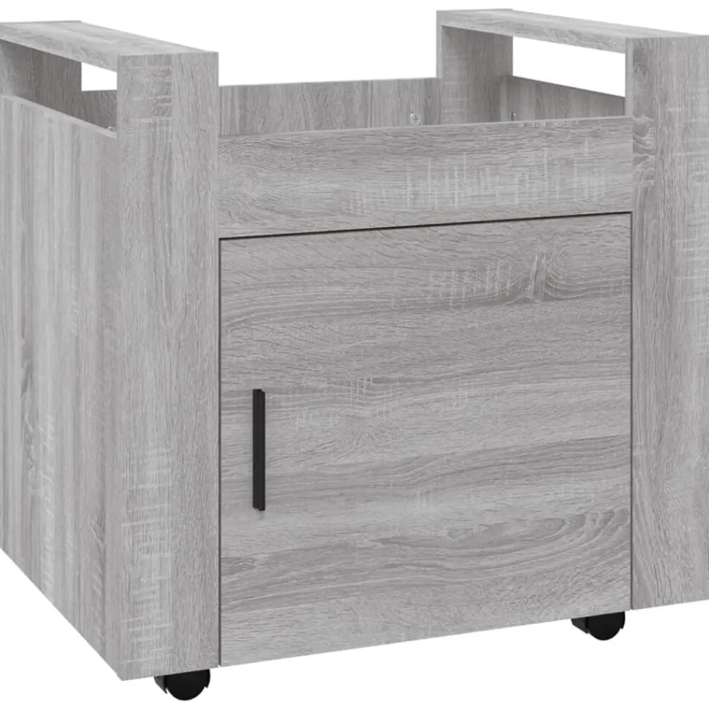 Chariots & Îlots-vidaXL Chariot de bureau 60x45x60 cm Bois d'ingénierie Sonoma gris