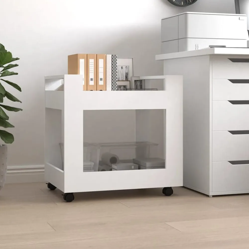 vidaXL Chariot de bureau 60x45x60 cm Bois d'ingénierie