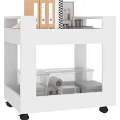 vidaXL Chariot de bureau 60x45x60 cm Bois d'ingénierie