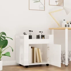 vidaXL Chariot de bureau 60x45x60 cm Bois d'ingénierie