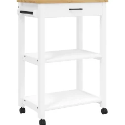vidaXL Chariot de cuisine MONZA 60x40x88,5 cm bois massif de pin