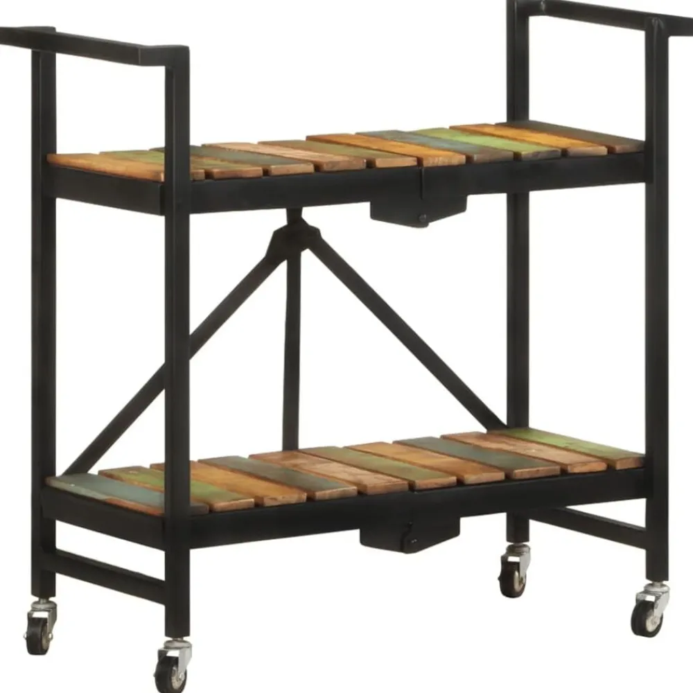 Chariots & Îlots-vidaXL Chariot de cuisine 87x36x81 cm Bois massif de récupération