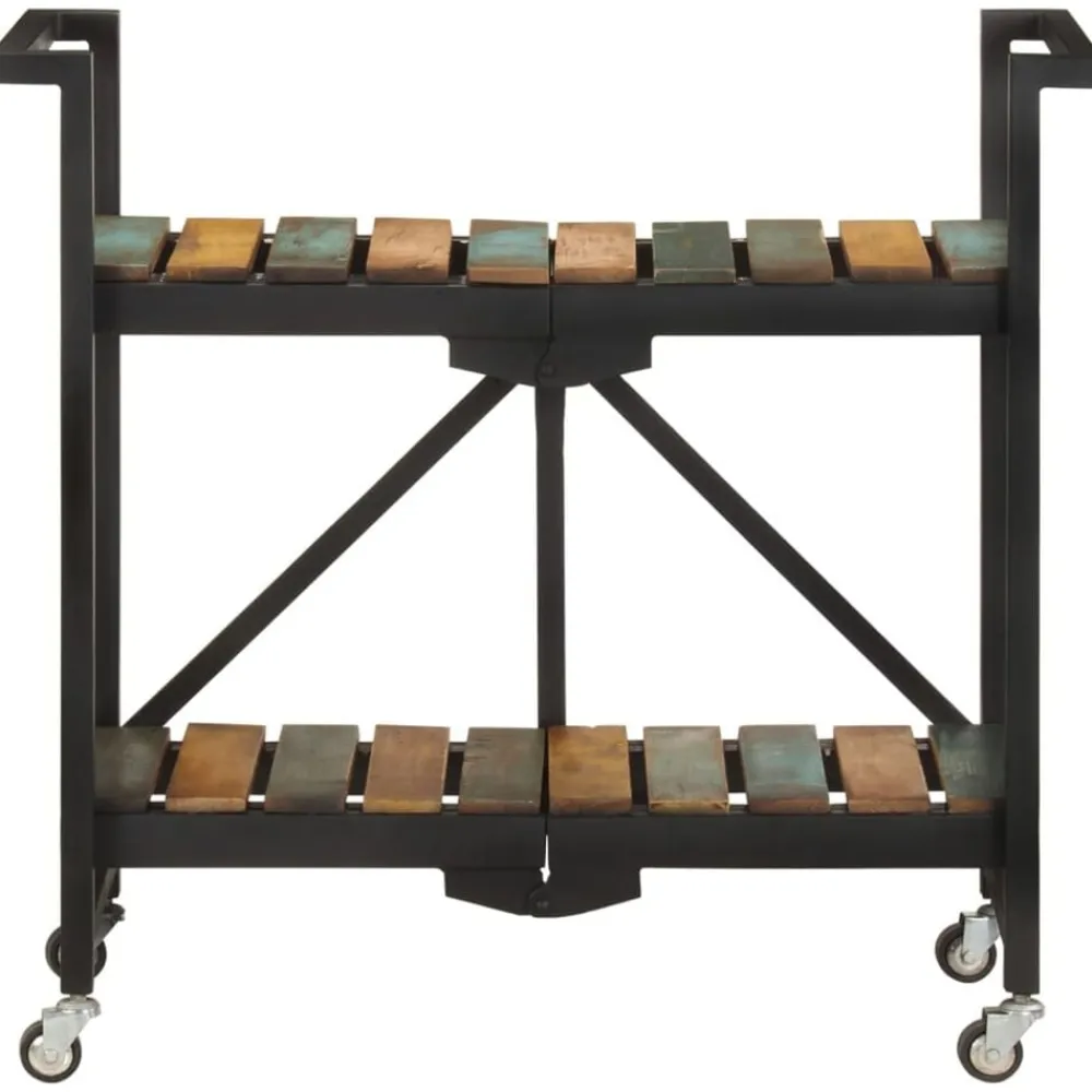 Chariots & Îlots-vidaXL Chariot de cuisine 87x36x81 cm Bois massif de récupération
