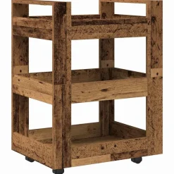 Chariots & Îlots-vidaXL Chariot de cuisine Bois de chêne 60 x 45 x 80 cm Bois ancien