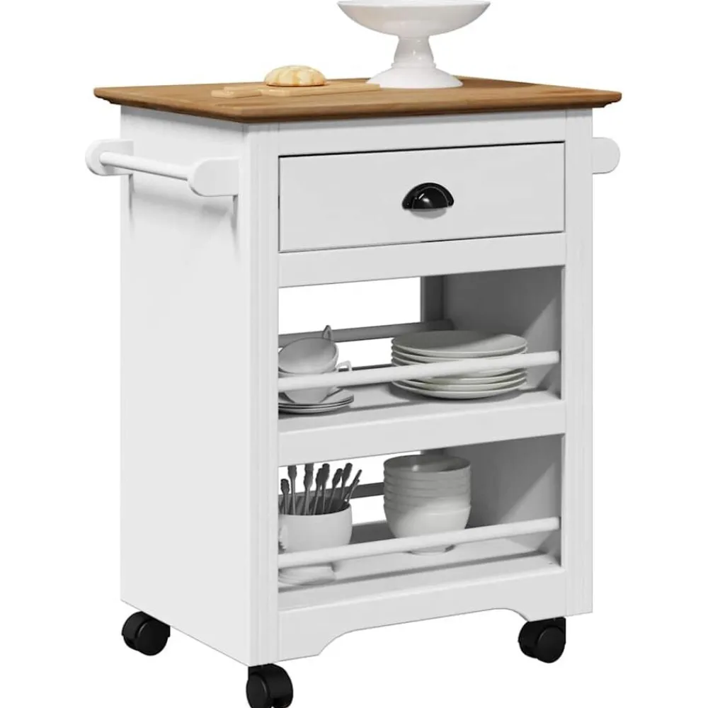 vidaXL Chariot de cuisine BODO 67,5x45x80 cm