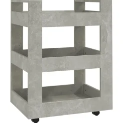 vidaXL Chariot de cuisine 60x45x80 cm Bois d'ingénierie