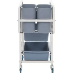 Chariots & Îlots-vidaXL Chariot de cuisine avec récipients en plastique 82x43,5x93 cm