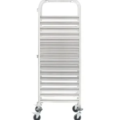vidaXL Chariot de cuisine pour 16 plateaux 38x55x163 cm Inox