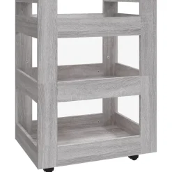 Chariots & Îlots-vidaXL Chariot de cuisine 60x45x80 cm Bois d'ingénierie Sonoma gris