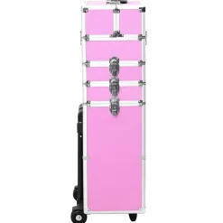 Bagages & Maroquinerie-vidaXL Chariot de maquillage Aluminium Rose