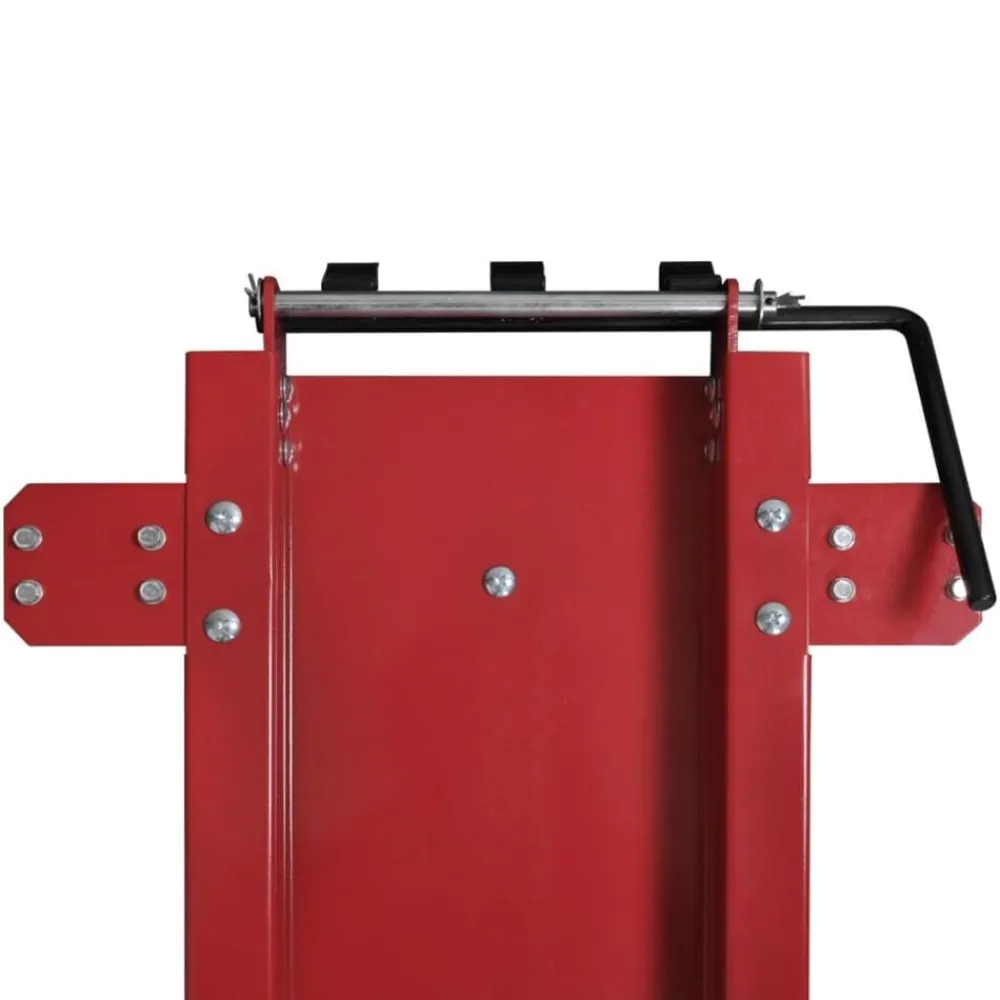 Equipement & Outils De Garage-vidaXL Chariot de moto Rouge