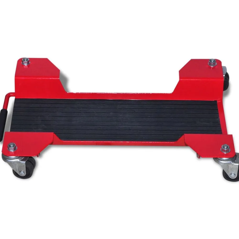 Equipement & Outils De Garage-vidaXL Chariot de moto Rouge