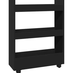 vidaXL Chariot de rangement étroit 3 niveaux bois d'ingénierie