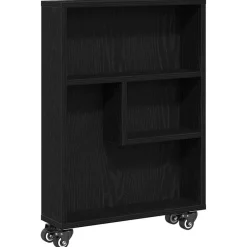 vidaXL Chariot de Rangement Étroit Chêne noir 48 x 13 x 68 cm