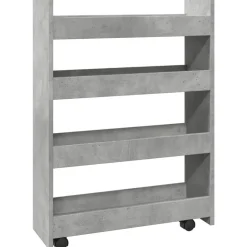 vidaXL Chariot de rangement étroit 4 niveaux