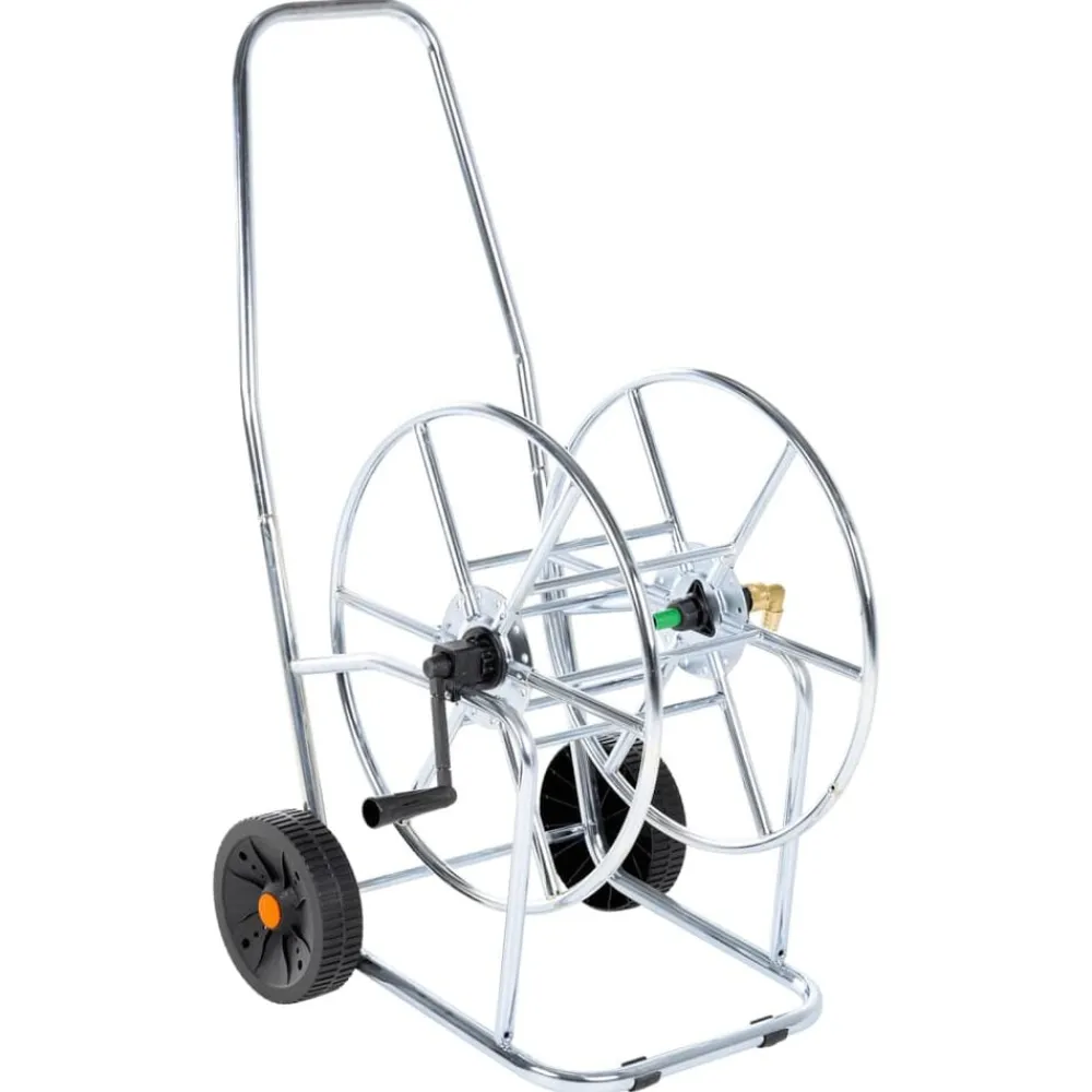 Accessoires De Quincaillerie-vidaXL Chariot d'enrouleur pour tuyau de 80 m 3/4" acier