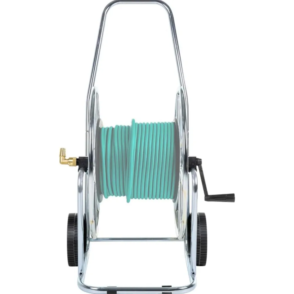 Accessoires De Quincaillerie-vidaXL Chariot d'enrouleur pour tuyau de 80 m 3/4" acier