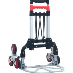 Outils-vidaXL Chariot d'escalier pliable 70 kg Aluminium Argenté